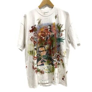 Street Market Kanye West Graphic Tee Mens Size M RARE Y2K Paint Graffiti Crew